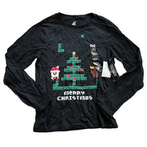 American Dream Team Network Black Christmas Tee 14-16